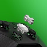 eXtremeRate 13 in 1 Component Pack Kit for Xbox Elite Series 2 Controller, 6 Metal Thumbsticks & Adjustment Tool, 2 D-Pads, 4 Paddles for Xbox Elite Series 2 Core Controller - Metallic Silver - IL902