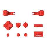 eXtremeRate Classic Red Custom Full Set Buttons for Gameboy Advance SP, Replacement A B L R Button Power On Off Volume Button D-pad Key for GBA SP Console - Console NOT Included - ASPJ102