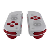 eXtremeRate Soft Touch Red Replacement ABXY Direction Keys SR SL L R ZR ZL Trigger Buttons Springs, Full Set Buttons Repair Kits with Tools for NS Switch JoyCon & OLED JoyCon - JoyCon Shell NOT Included- AJ202