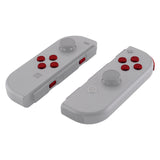 eXtremeRate Soft Touch Red Replacement ABXY Direction Keys SR SL L R ZR ZL Trigger Buttons Springs, Full Set Buttons Repair Kits with Tools for NS Switch JoyCon & OLED JoyCon - JoyCon Shell NOT Included- AJ202