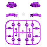 eXtremeRate Chrome Purple Glossy Replacement ABXY Direction Keys SR SL L R ZR ZL Trigger Buttons Springs, Full Set Buttons Repair Kits with Tools for NS Switch JoyCon & OLED JoyCon - JoyCon Shell NOT Included - AJ305