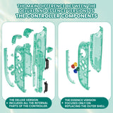 eXtremeRate DIY Replacement Full Set Shell Case with Buttons for Joycon 2 of Nintendo Switch 2 - Deluxe Version - Emerald Green - AWHNTM004