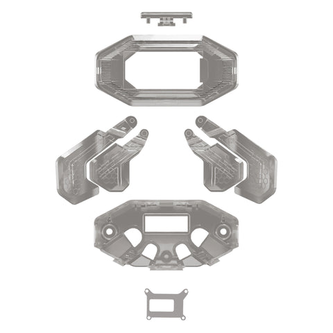 eXtremeRate Replacement K1 K2 K3 K4 Back Paddles for eXtremeRate BEYOND Back Paddles Kit, Compatible with PS5 Edge Controller - Clear Slate Black - BGKEGM006WS