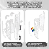 eXtremeRate DIY Replacement Full Set Shell Case with Buttons for Joycon 2 of Nintendo Switch 2 - Essence Version - Glow in Dark - Green - BSUNTM007