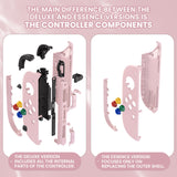 eXtremeRate DIY Replacement Full Set Shell Case with Buttons for Joycon 2 of Nintendo Switch 2 - Essence Version - Cherry Blossoms Pink - BSUNTM009