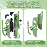 eXtremeRate DIY Replacement Full Set Shell Case with Buttons for Joycon 2 of Nintendo Switch 2 - Essence Version - Matcha Green - BSUNTM010