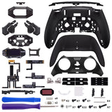 eXtremeRate BEYOND Back Paddles Kit with OLED Display & Redesigned Ergonomic Grips for PS5 Edge Controller - Rubberized Black - BYNEGU001