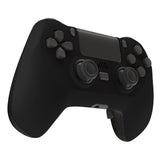 eXtremeRate Black DECADE Tournament Controller (DTC) Upgrade Kit for PS4 Controller JDM-040/050/055, Upgrade Board & Ergonomic Shell & Back Buttons & Trigger Stops - Controller NOT Included - P4MG002