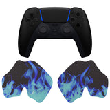 PlayVital Blue Flame Anti-Skid Sweat-Absorbent Controller Grip for PS5 Controller - PFPJ129