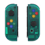 eXtremeRate Emerald Green Joycon Handheld Controller Housing with Full Set Buttons, DIY Replacement Shell Case for NS Switch JoyCon & OLED JoyCon - Joycon and Console NOT Included - CM508