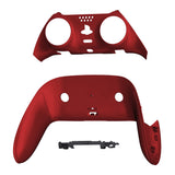 eXtremeRate Scarlet Red Top Bottom Decorative Trim Shell Compatible with ps5 Edge Controller DIY Replacement Front Back Clip Shell, Custom Plates Cover Compatible with ps5 Edge Controller - CXQEGP001