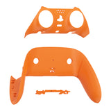 eXtremeRate Orange Top Bottom Decorative Trim Shell Compatible with ps5 Edge Controller DIY Replacement Front Back Clip Shell, Custom Plates Cover Compatible with ps5 Edge Controller - CXQEGP002