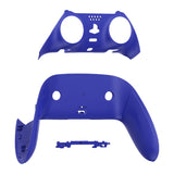 eXtremeRate Blue Top Bottom Decorative Trim Shell Compatible with ps5 Edge Controller DIY Replacement Front Back Clip Shell, Custom Plates Cover Compatible with ps5 Edge Controller - CXQEGP003