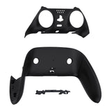 eXtremeRate Black Top Bottom Decorative Trim Shell Compatible with ps5 Edge Controller DIY Replacement Front Back Clip Shell, Custom Plates Cover Compatible with ps5 Edge Controller - CXQEGP006