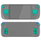 eXtremeRate Chameleon Green Purple Replacement Full Set Buttons for Steam Deck LCD - JESDP006