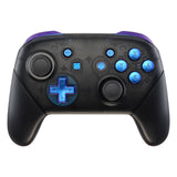 eXtremeRate DIY Replacement Full Set Buttons for Nintendo Switch Pro Controller - Purple Blue Chameleon - KRP301