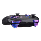 eXtremeRate DIY Replacement Full Set Buttons for Nintendo Switch Pro Controller - Purple Blue Chameleon - KRP301