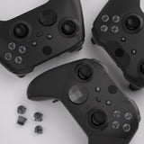 eXtremeRate Three-Tone Classic Gray & Clear & Dark Gray ABXY Action Buttons with Classic Symbols for Xbox Series X & S Controller & Xbox One S/X & Xbox One Elite V1/V2 Controller - JDX3M018