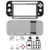 eXtremeRate Classic NES Style DIY Replacement Shell for NS Switch Lite, NSL Handheld Controller Housing with Screen Protector, Custom Case Cover for NS Switch Lite - DLT137