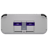 eXtremeRate Classic SNES Style DIY Replacement Shell for NS Switch Lite, NSL Handheld Controller Housing with Screen Protector, Custom Case Cover for NS Switch Lite - DLT138