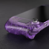 eXtremeRate Replacement Clear Atomic Purple Full Set Shell with Buttons for Steam Deck LCD - QESDM003