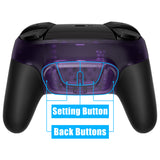 eXtremeRate Remappable RISE4 Remap Kit for Nintendo Switch Pro Controller - Clear Atomic Purple - XGNPM002