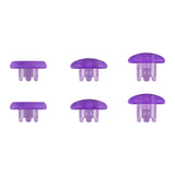 eXtremeRate Clear Atomic Purple Replacement Swappable Thumbsticks for PS5 Edge Controller, Custom Interchangeable Analog Stick Joystick Caps for PS5 Edge Controller - Controller & Thumbsticks Base NOT Included - P5J102