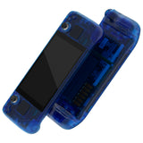 eXtremeRate Replacement Clear Blue Full Set Shell with Buttons for Steam Deck LCD - QESDM005