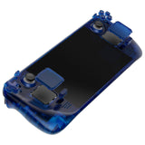 eXtremeRate Replacement Clear Blue Full Set Shell with Buttons for Steam Deck LCD - QESDM005