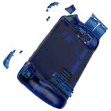 eXtremeRate Replacement Clear Blue Full Set Shell with Buttons for Steam Deck LCD - QESDM005