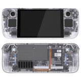 eXtremeRate Replacement Clear Full Set Shell with Buttons for Steam Deck LCD - QESDM001