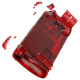 eXtremeRate Replacement Clear Red Full Set Shell with Buttons for Steam Deck LCD - QESDM006