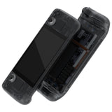 eXtremeRate Replacement Clear Slate Black Full Set Shell with Buttons for Steam Deck LCD - QESDM002