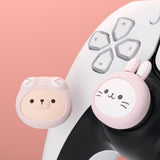 PlayVital Cosplaying Kitten & Puppy Cute Thumb Grip Caps for PS5/4 Controller, Silicone Analog Stick Caps Cover for Xbox Series X/S, Thumbstick Caps for Switch Pro Controller - PJM3030