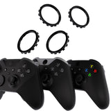 eXtremeRate Custom Accent Rings for Xbox Elite Series 2 Core & for Elite Series 2 & for Xbox One Elite Controller, Compatible with eXtremeRate ASR Version Shell for Xbox Series X/S Controller - Black - XOJ13008GC