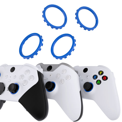 eXtremeRate Custom Accent Rings for Xbox Elite Series 2 Core & for Elite Series 2 & for Xbox One Elite Controller, Compatible with eXtremeRate ASR Version Shell for Xbox Series X/S Controller - Blue - XOJ13004GC