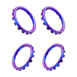 eXtremeRate Custom Accent Rings for Xbox Elite Series 2 Core & for Elite Series 2 & for Xbox One Elite Controller, Compatible with eXtremeRate ASR Version Shell for Xbox Series X/S Controller - Chameleon Purple Blue Glossy - XOJ13001GC