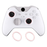 eXtremeRate Custom Accent Rings for Xbox Elite Series 2 Core & for Elite Series 2 & for Xbox One Elite Controller, Compatible with eXtremeRate ASR Version Shell for Xbox Series X/S Controller - Cherry Blossoms Pink - XOJ13015GC