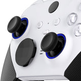 eXtremeRate Custom Accent Rings for Xbox Elite Series 2 Core & for Elite Series 2 & for Xbox One Elite Controller, Compatible with eXtremeRate ASR Version Shell for Xbox Series X/S Controller - Chrome Blue - XOJ13012GC