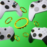 eXtremeRate Custom Accent Rings for Xbox Elite Series 2 Core & for Elite Series 2 & for Xbox One Elite Controller, Compatible with eXtremeRate ASR Version Shell for Xbox Series X/S Controller - Chrome Gold - XOJ13009GC