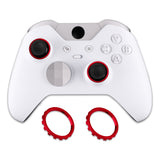 eXtremeRate Custom Accent Rings for Xbox Elite Series 2 Core & for Elite Series 2 & for Xbox One Elite Controller, Compatible with eXtremeRate ASR Version Shell for Xbox Series X/S Controller - Chrome Red - XOJ13011GC