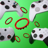 eXtremeRate Custom Accent Rings for Xbox Elite Series 2 Core & for Elite Series 2 & for Xbox One Elite Controller, Compatible with eXtremeRate ASR Version Shell for Xbox Series X/S Controller - Chrome Red - XOJ13011GC