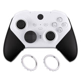 eXtremeRate Custom Accent Rings for Xbox Elite Series 2 Core & for Elite Series 2 & for Xbox One Elite Controller, Compatible with eXtremeRate ASR Version Shell for Xbox Series X/S Controller - Chrome Silver - XOJ13010GC