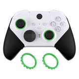 eXtremeRate Custom Accent Rings for Xbox Elite Series 2 Core & for Elite Series 2 & for Xbox One Elite Controller, Compatible with eXtremeRate ASR Version Shell for Xbox Series X/S Controller - Green - XOJ13005GC