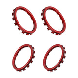 eXtremeRate Custom Accent Rings for Xbox Elite Series 2 Core & for Elite Series 2 & for Xbox One Elite Controller, Compatible with eXtremeRate ASR Version Shell for Xbox Series X/S Controller - Scarlet Red - XOJ13002GC