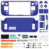 eXtremeRate Replacement Blue Full Set Shell with Buttons for Steam Deck LCD - QESDP011