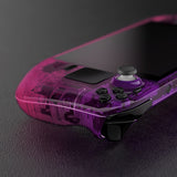 eXtremeRate Replacement Gradient Translucent Purple Rose Red Full Set Shell with Buttons for Steam Deck LCD - QESDP009