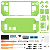 eXtremeRate Replacement Green Full Set Shell with Buttons for Steam Deck LCD - QESDP012