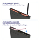 eXtremeRate Side Rail Slot Sticker for Nintendo Switch 2 Console - Cherry Blossoms Pink - DDBNT193
