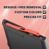eXtremeRate Side Rail Slot Sticker for Nintendo Switch 2 Console - Blue & Orange - DDBNT198